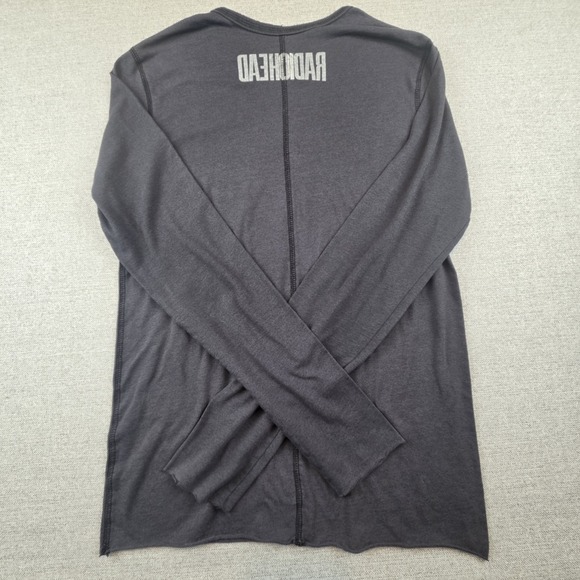 Radiohead Waste Gray Bear Long Sleeve T-Shirt Women's Large Alternative Rock Y2K - Picture 4 of 7